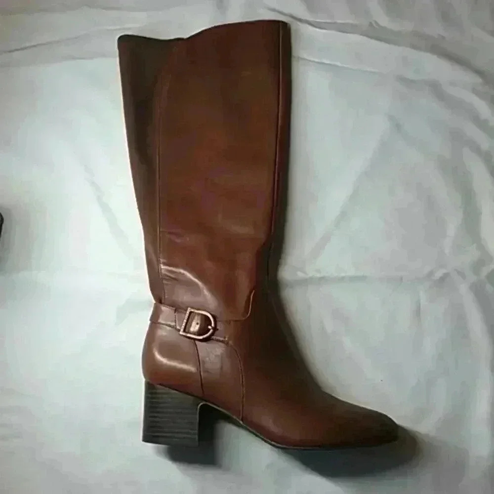 anne klein leather boots
